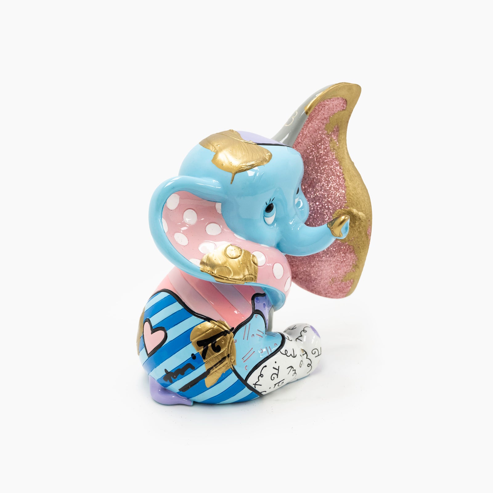 Dumbo - Disney by Britto Figurine - Original Touch Of Gold Sculpture