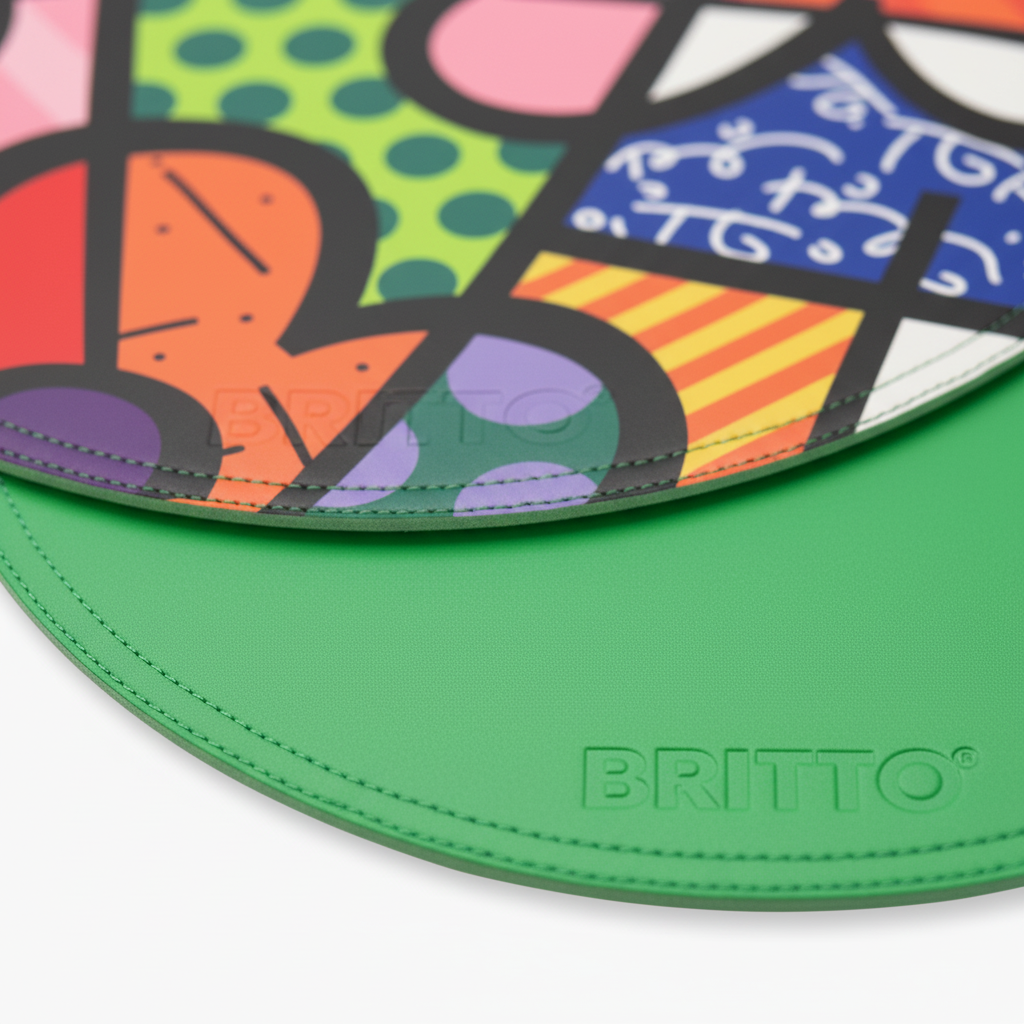 botanical garden britto placemats  artistic colorful design collectible