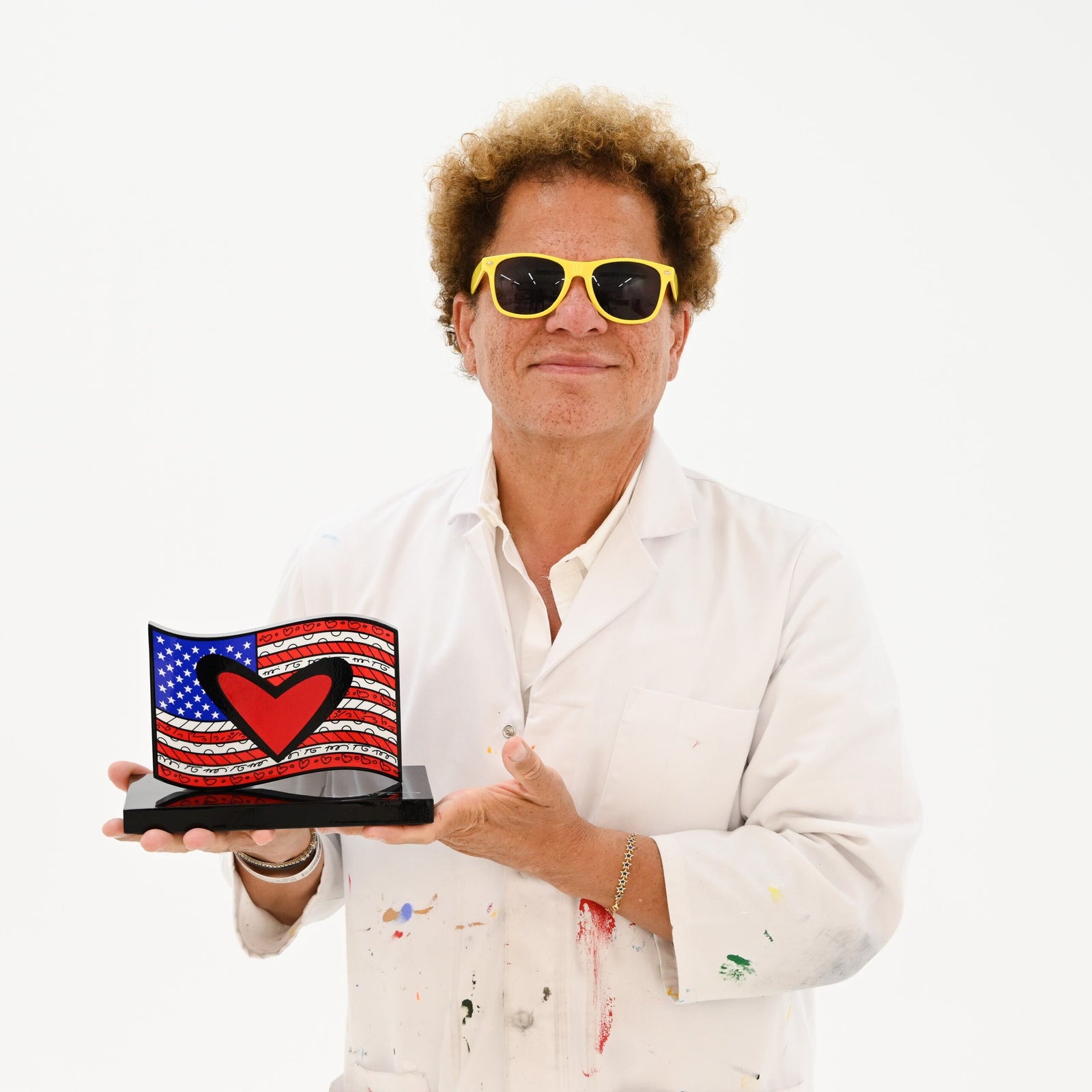 American Flag (Black Base) - Limited Edition Sculpture