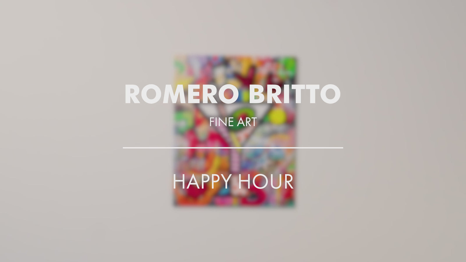 happy hour limited edition print  artistic colorful design collectible
