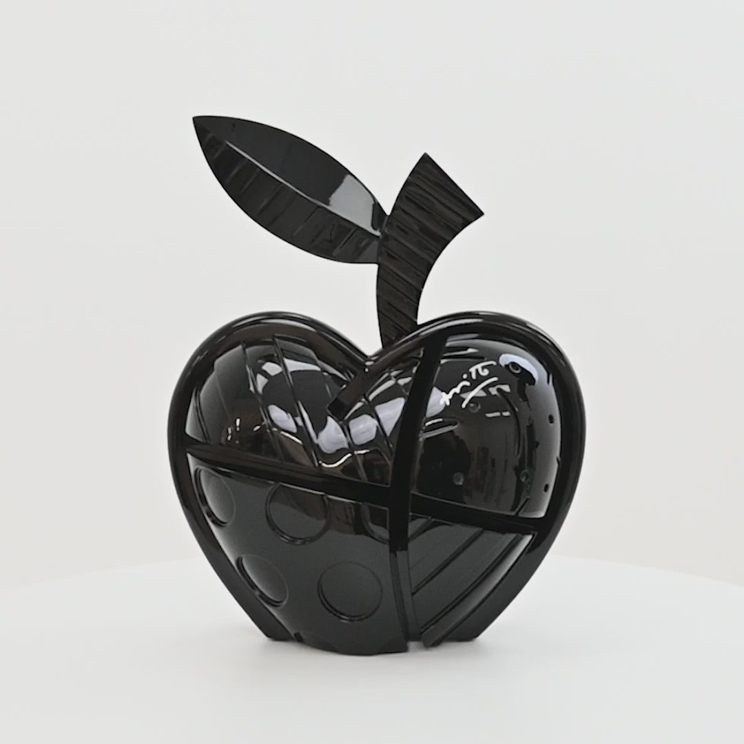 Apple (Black) - Limited Edition Sculpture