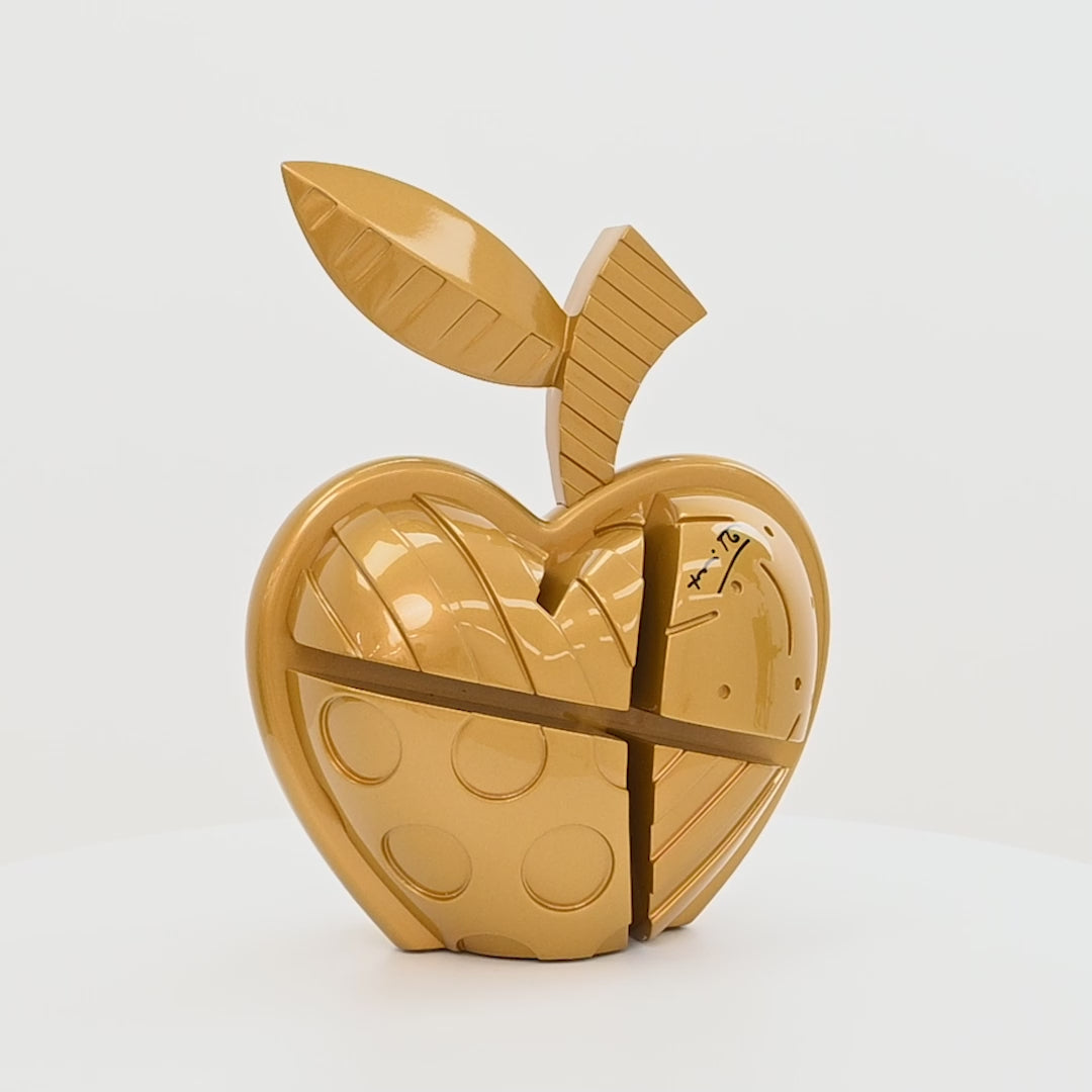 Apple (Gold) - Limited Edition Sculpture