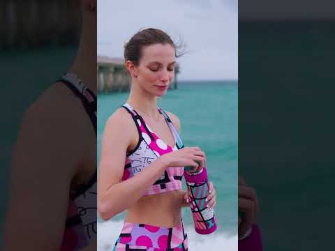 BRITTO® YOGA SHORTS  - PINK LANDSCAPE - Women