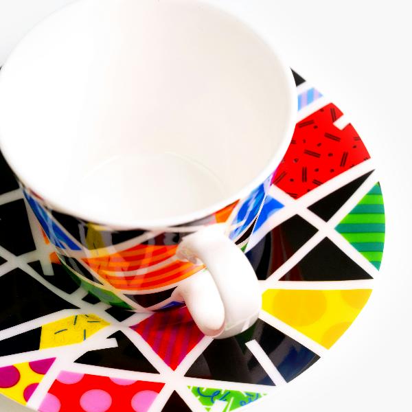 night landscape britto espresso coffee  artistic colorful design collectible
