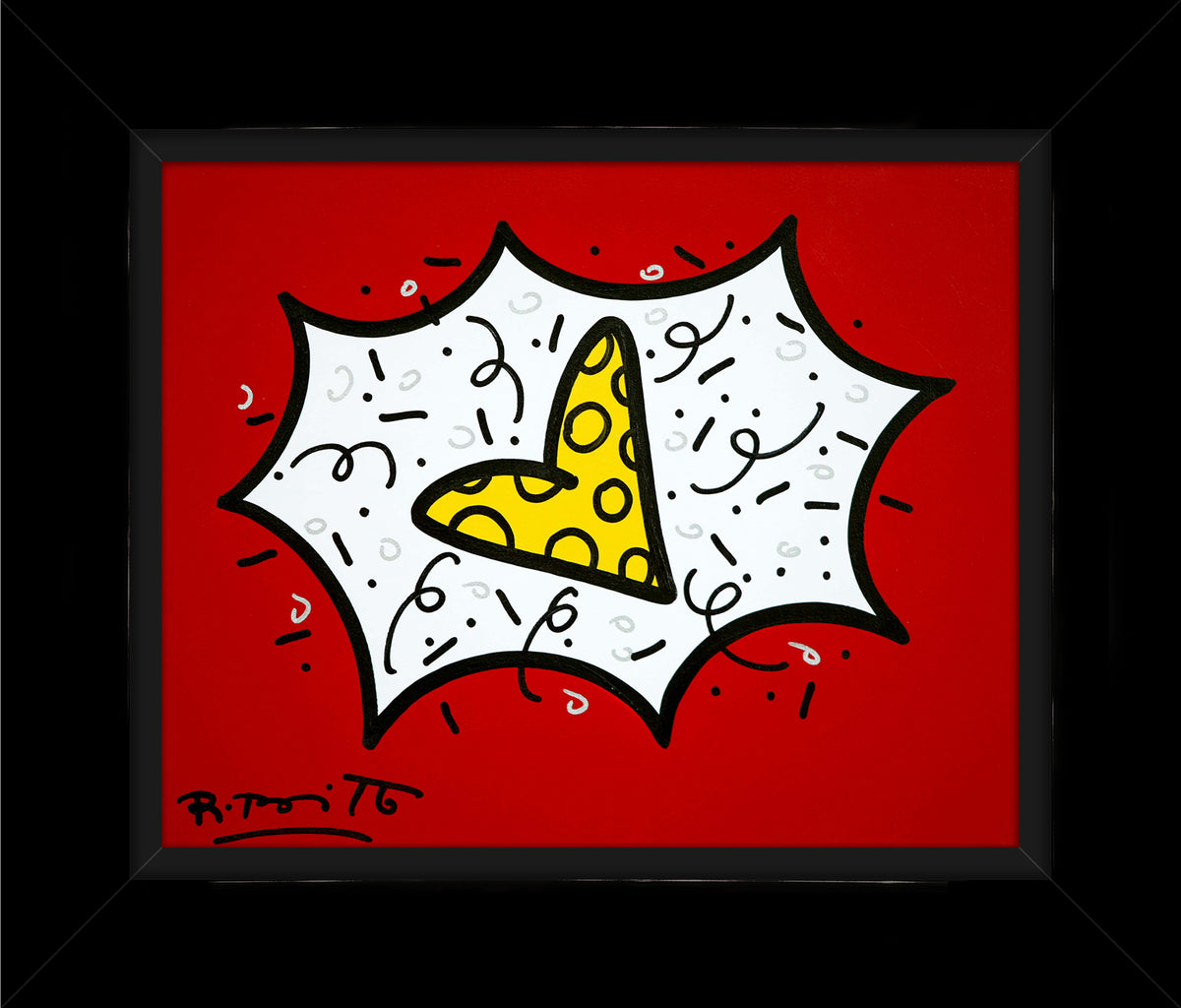 RED & YELLOW (HEART) - Original Painting