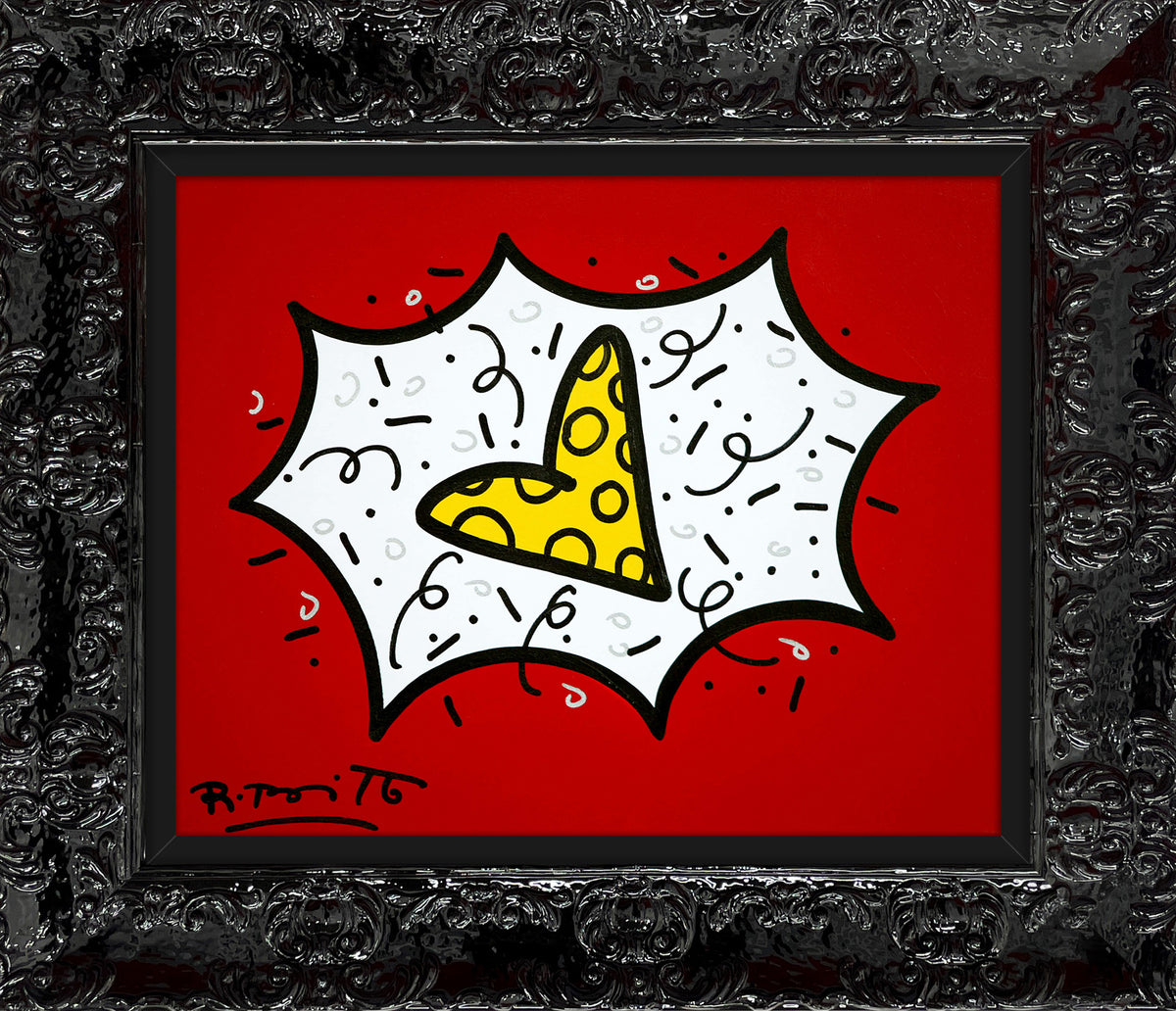 RED & YELLOW (HEART) - Original Painting