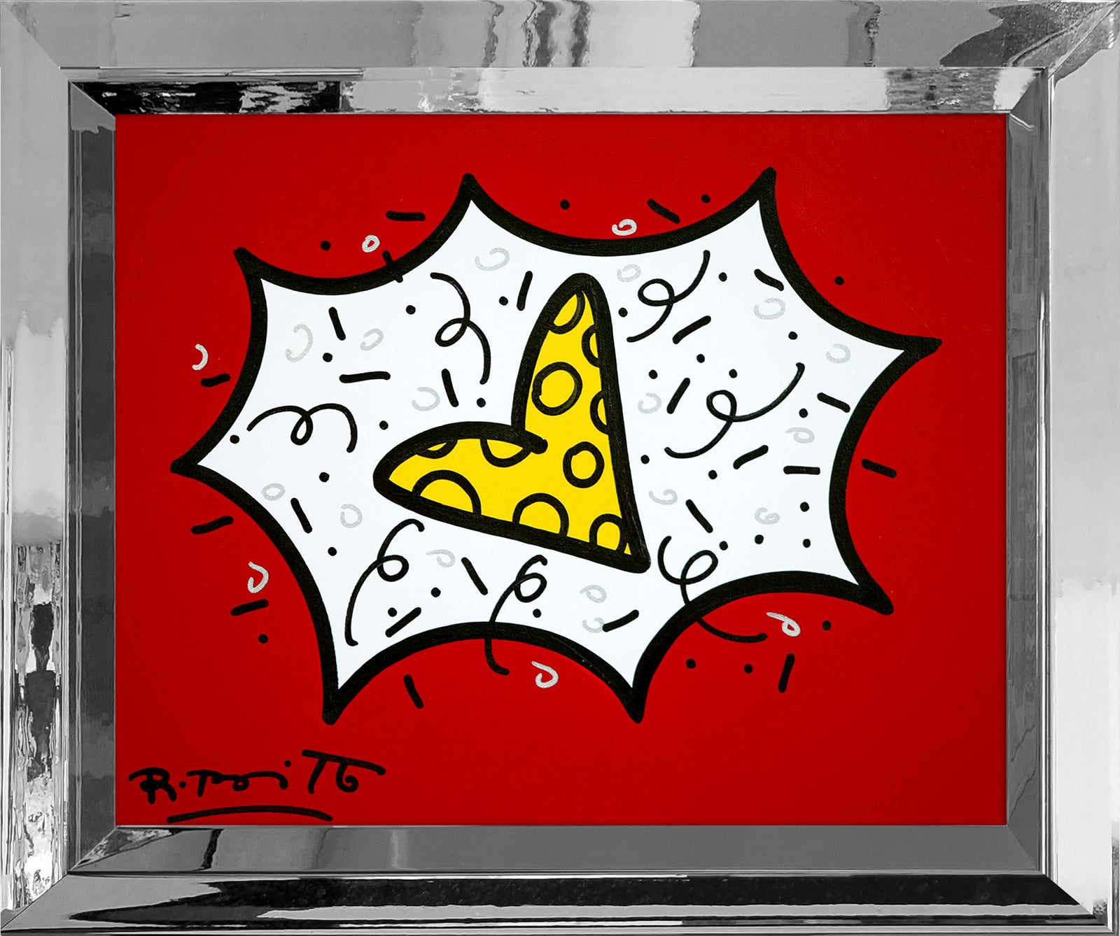 RED & YELLOW (HEART) - Original Painting