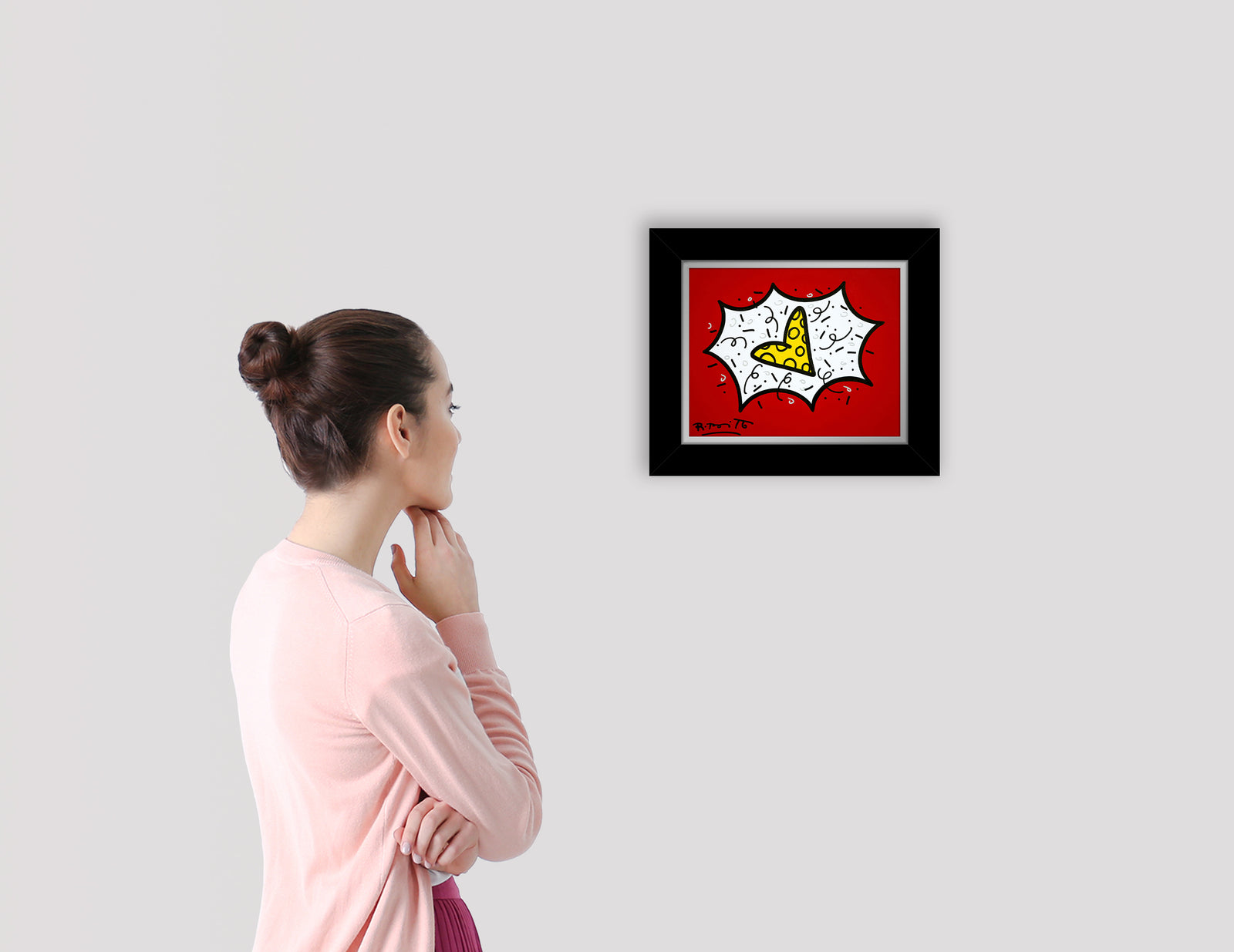 RED & YELLOW (HEART) - Original Painting