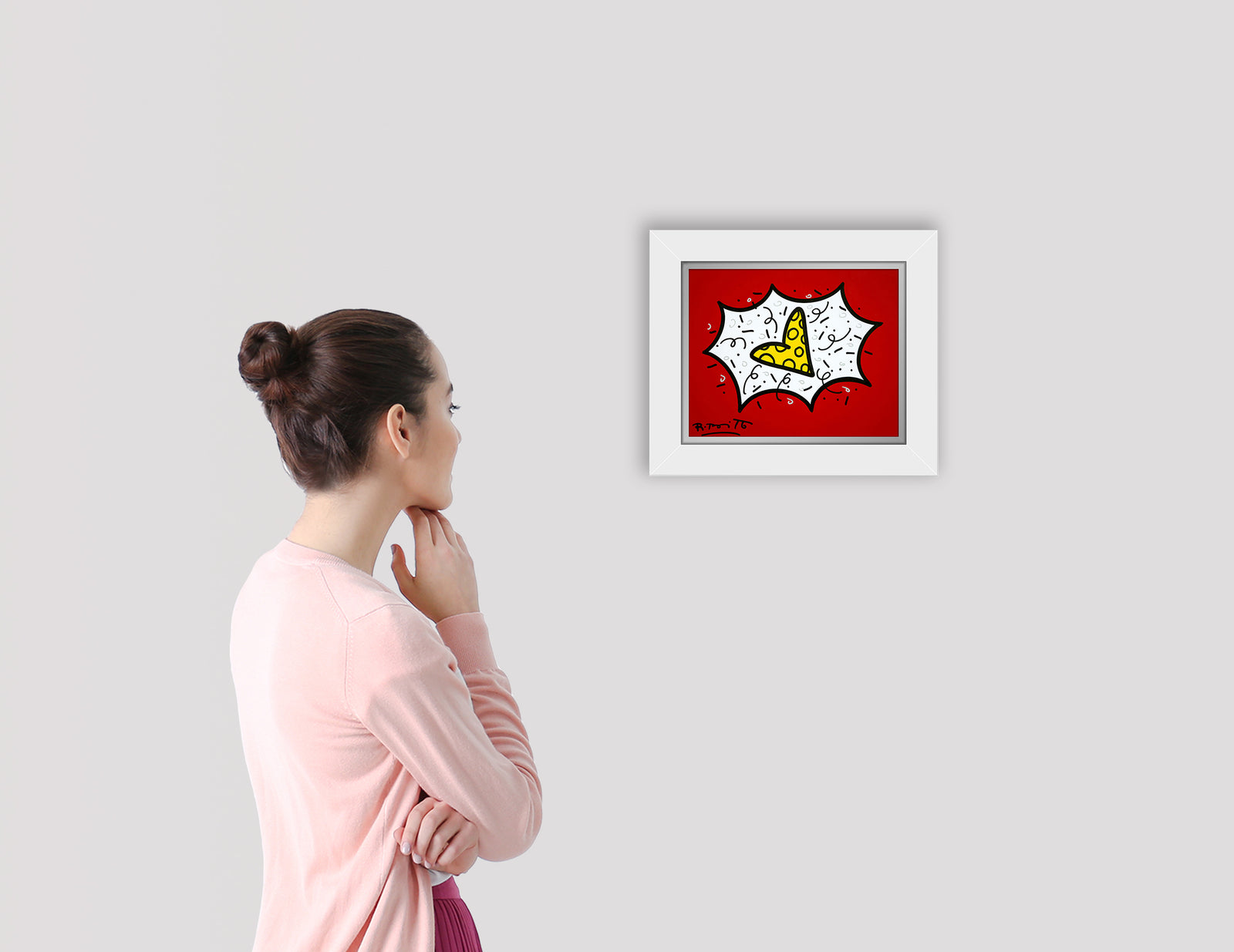 RED & YELLOW (HEART) - Original Painting