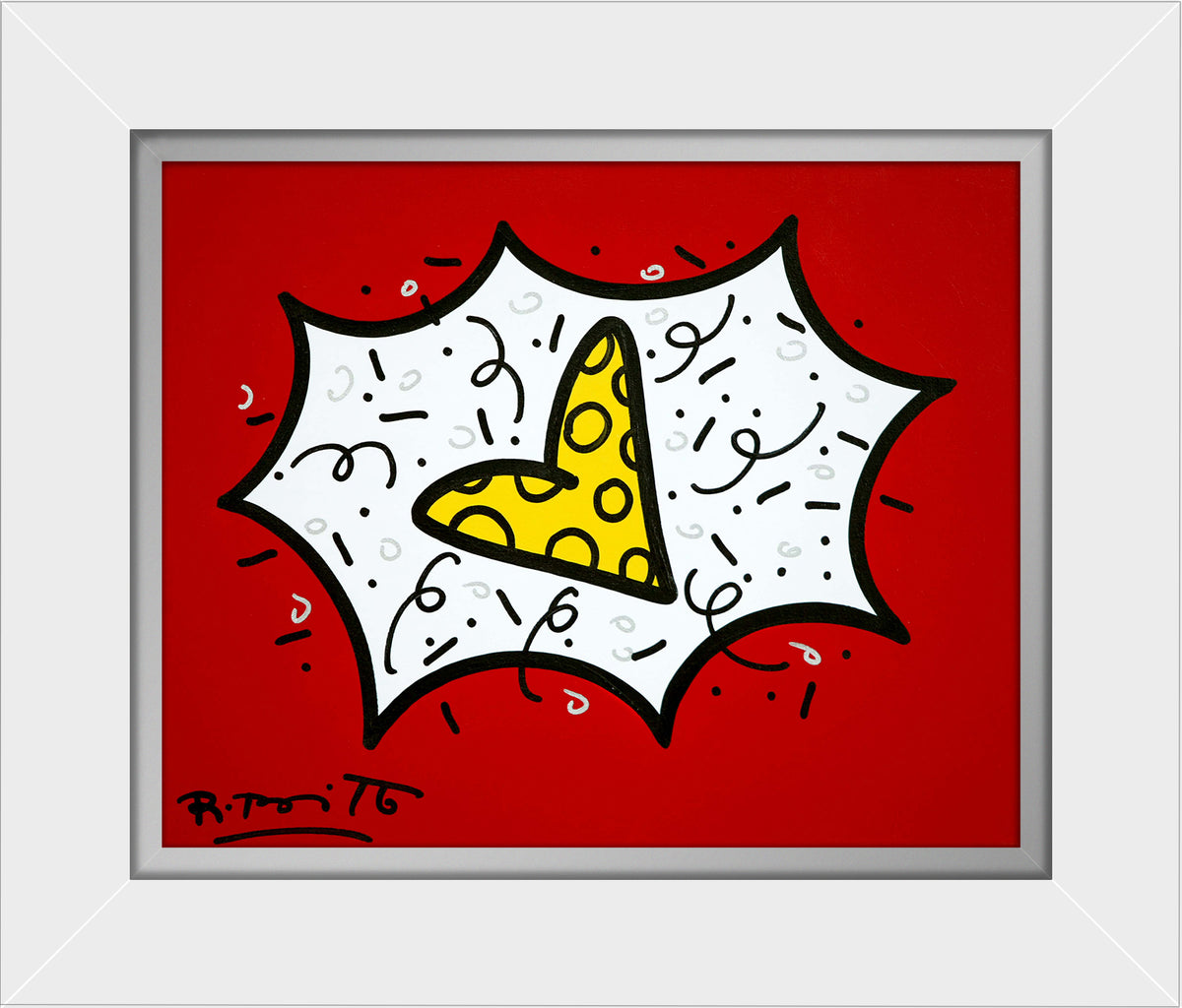 RED & YELLOW (HEART) - Original Painting