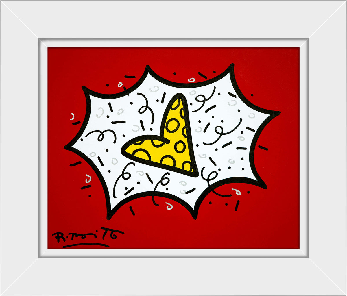 RED & YELLOW (HEART) - Original Painting