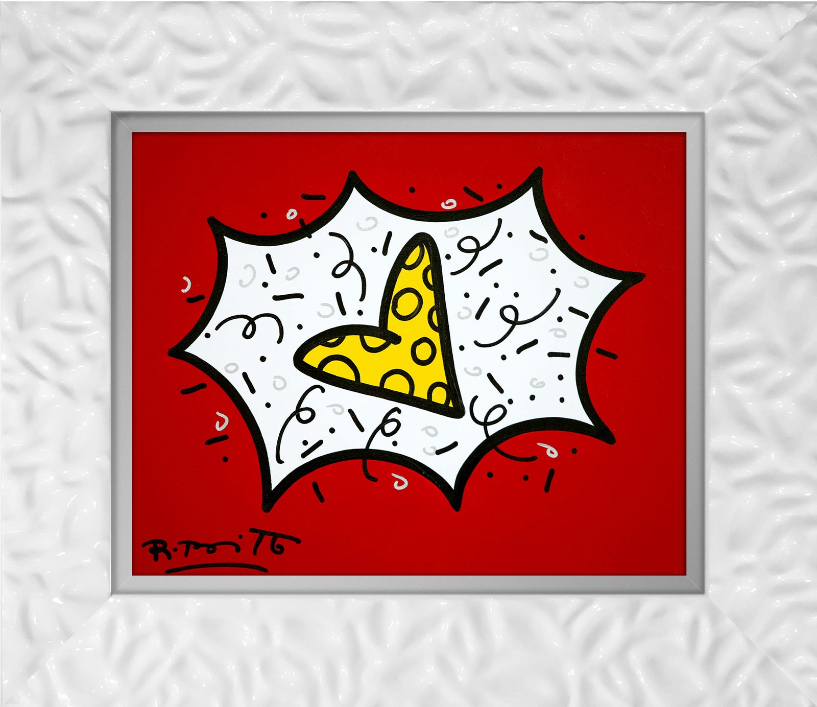 RED & YELLOW (HEART) - Original Painting