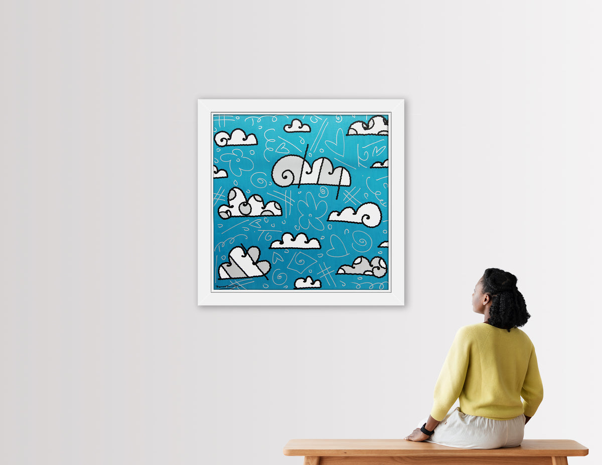 アート・デザイン・音楽 Portraits clouds Minimalist Japanese Cloud Pattern