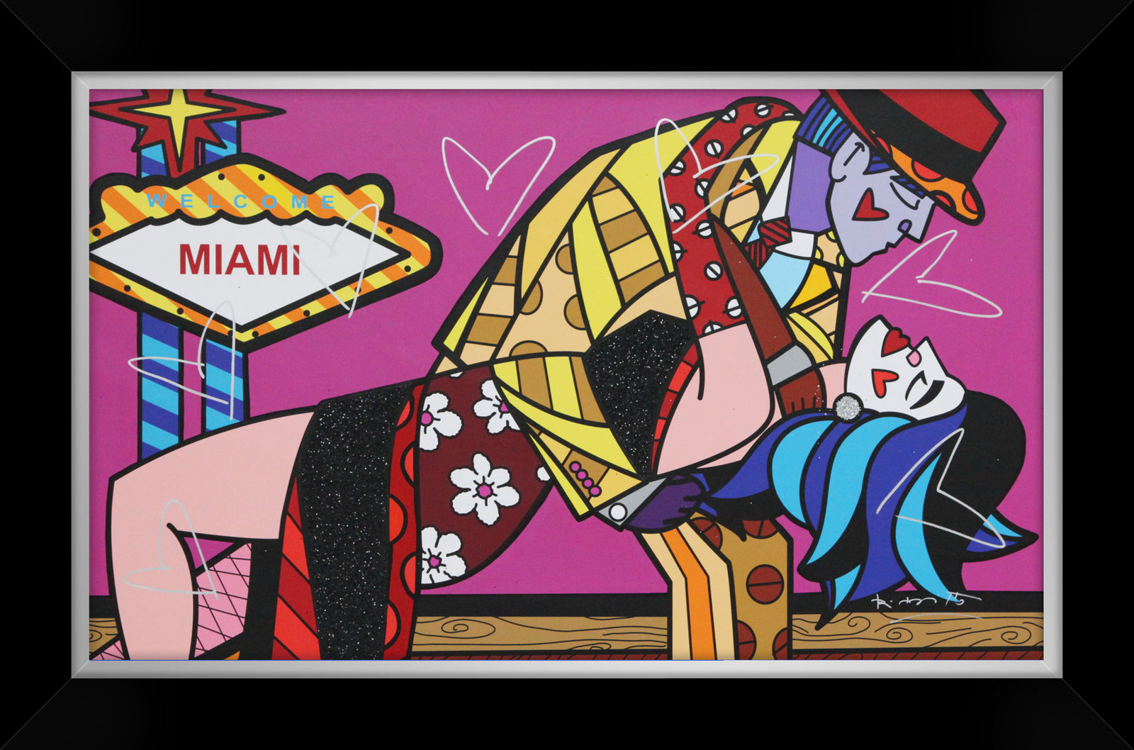 MIAMI PARTY IX -  Mixed Media Original