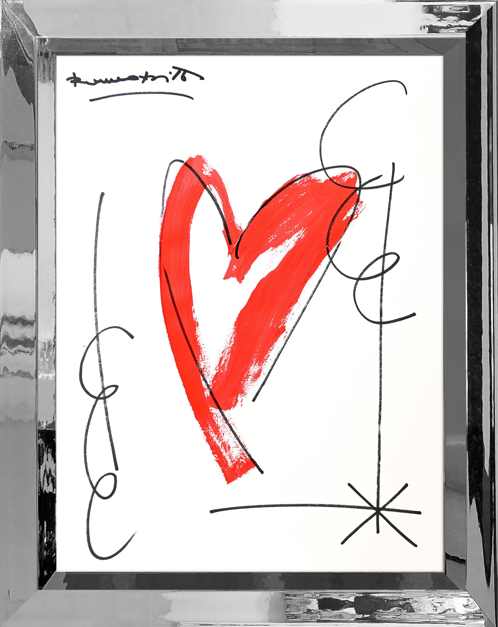 thomas heartbeat collection original drawing  colorful decorative collectible gift idea