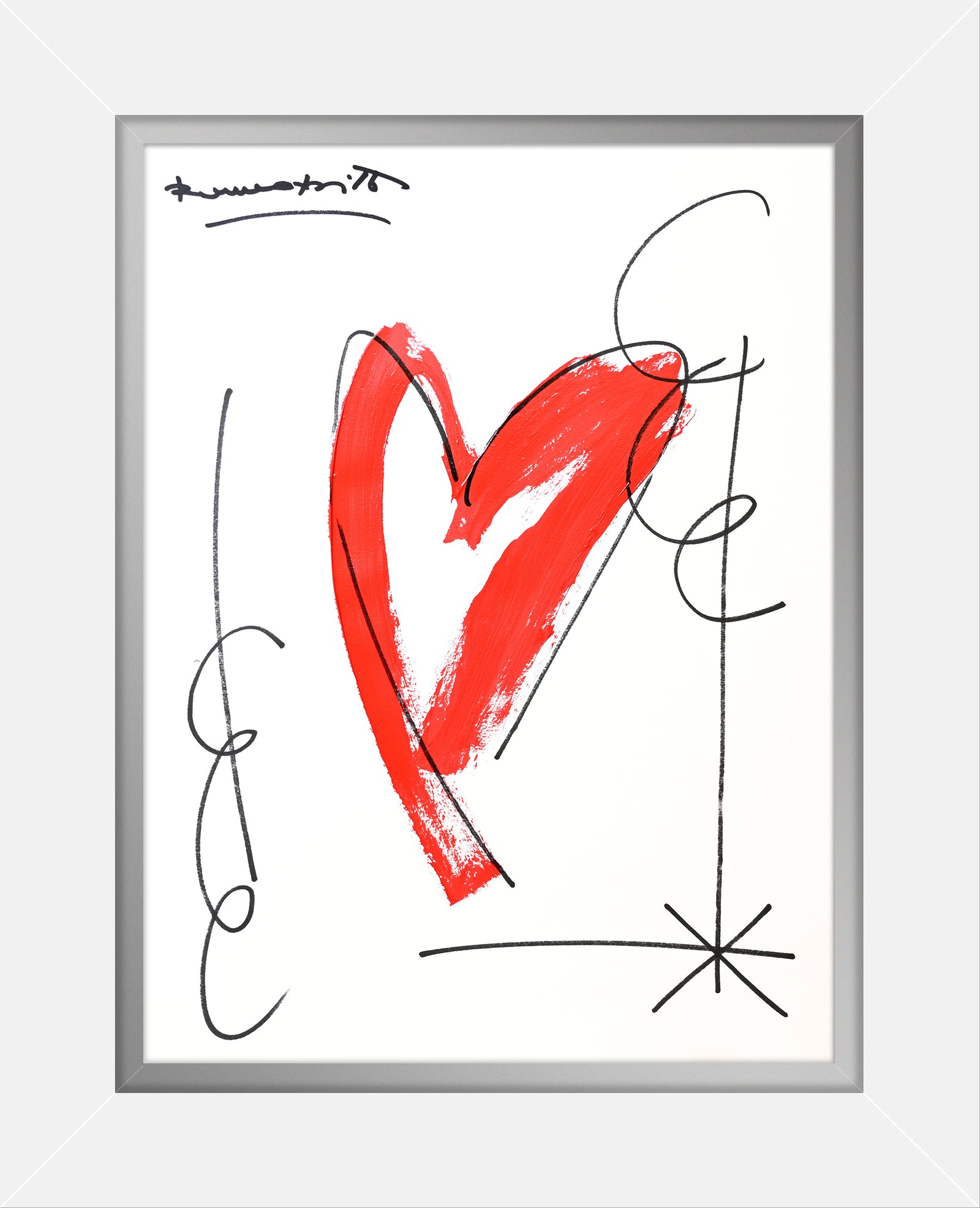 thomas heartbeat collection original drawing  colorful decorative collectible gift idea