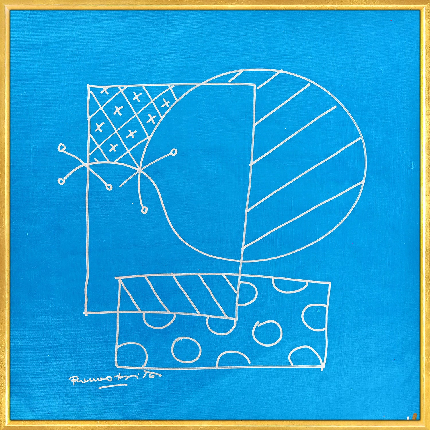 modern pop art britto abstract original drawing  vibrant home decor