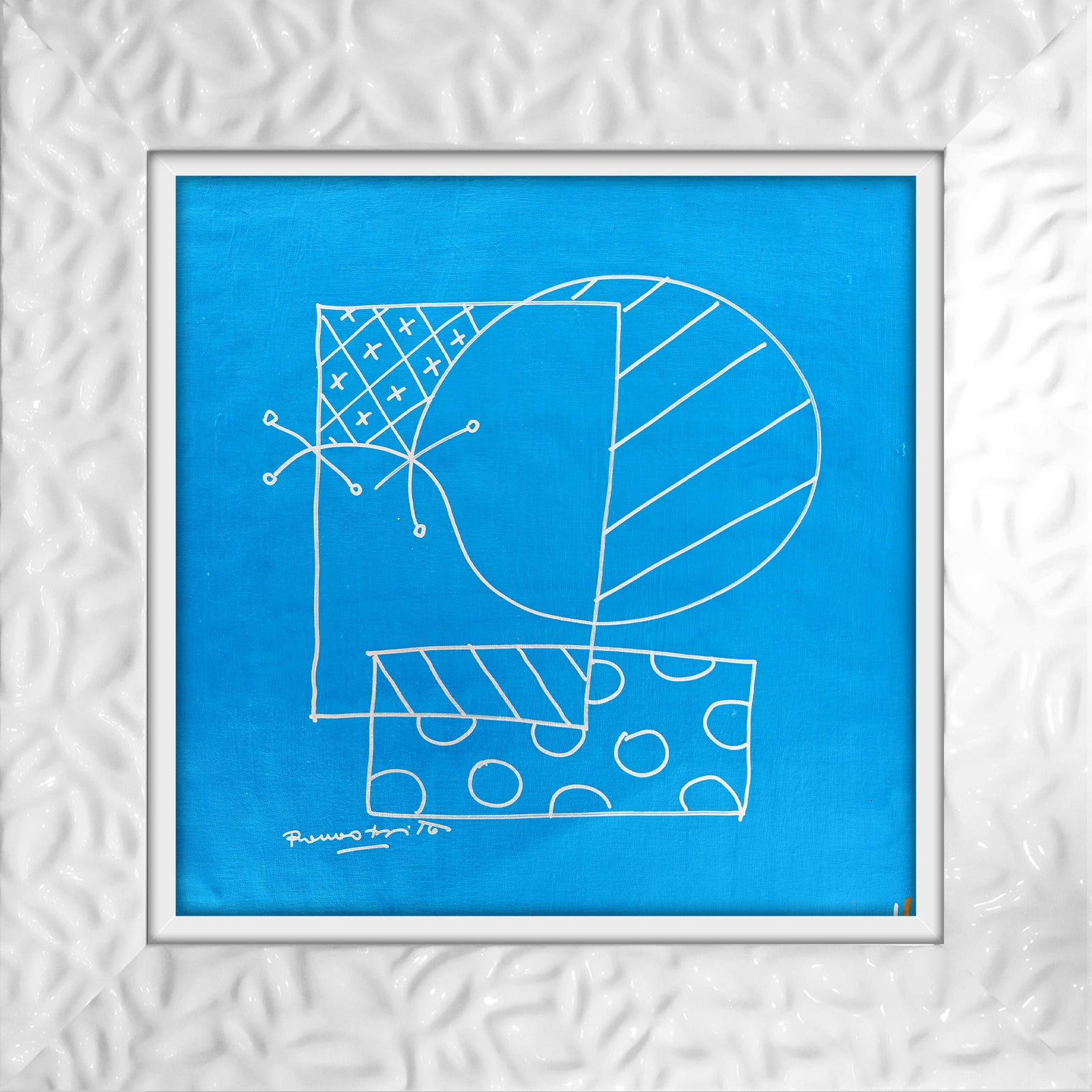 Romero Britto britto abstract original drawing  colorful pop art design