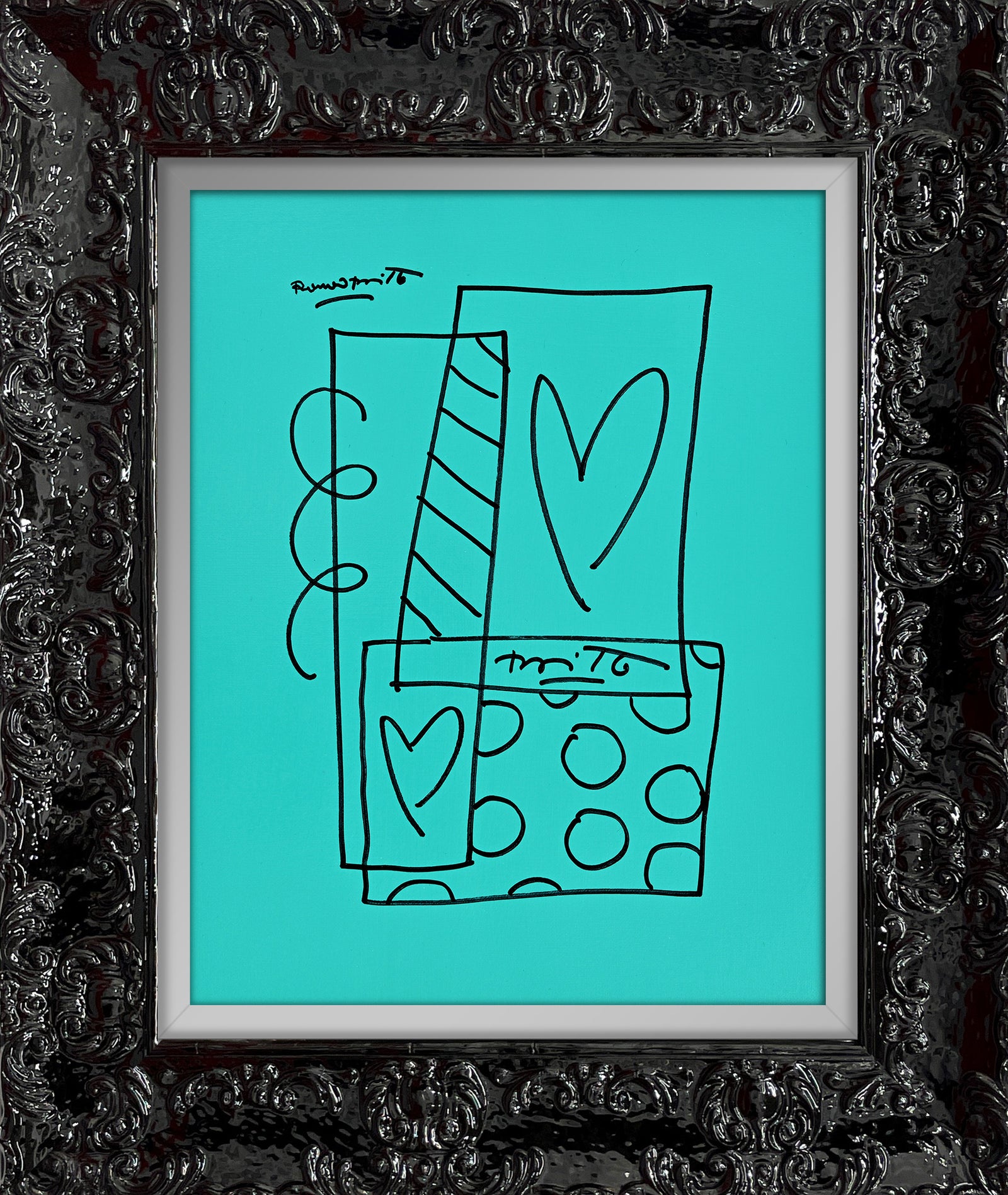 Britto Abstract - Original Drawing