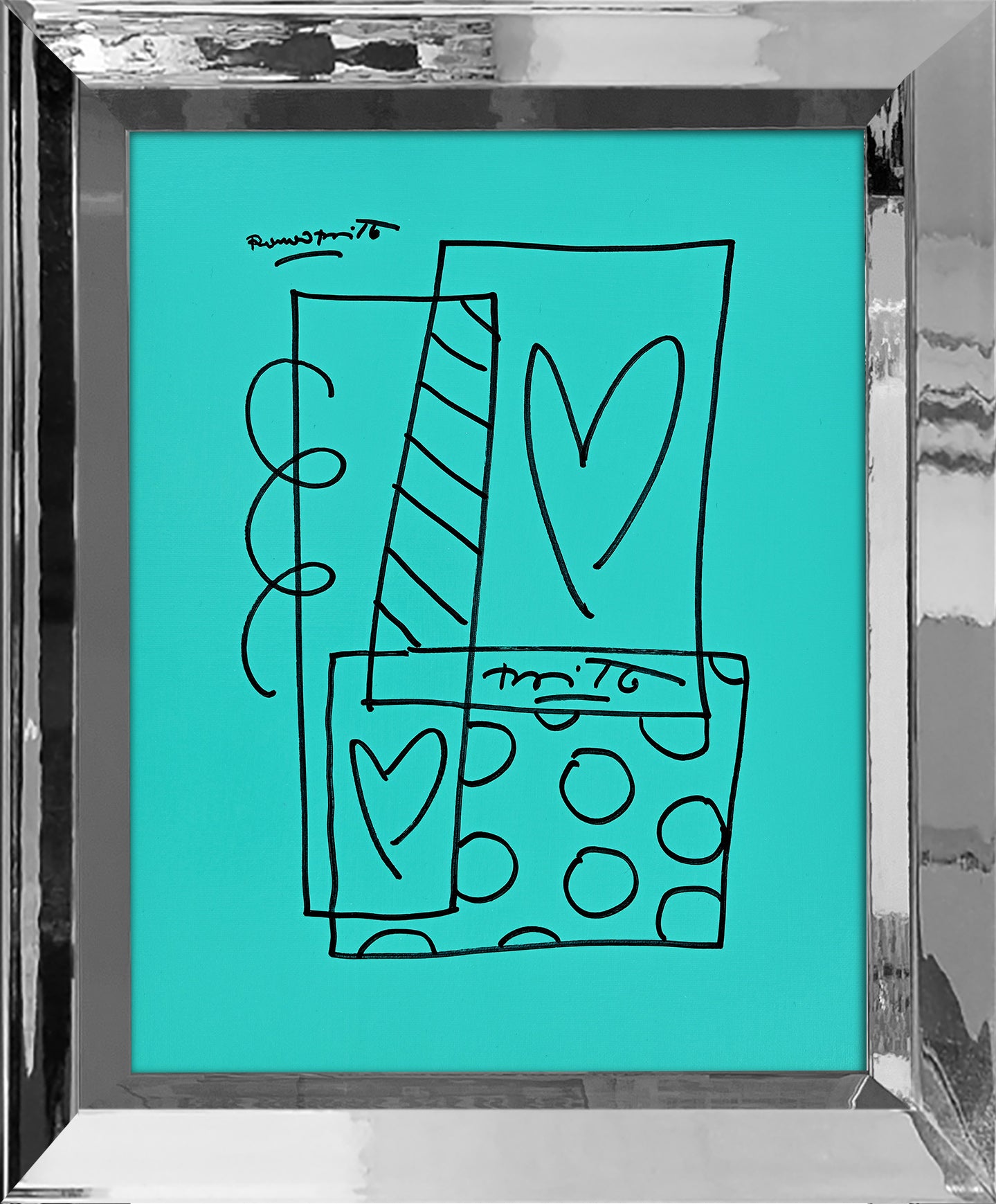 Britto Abstract - Original Drawing