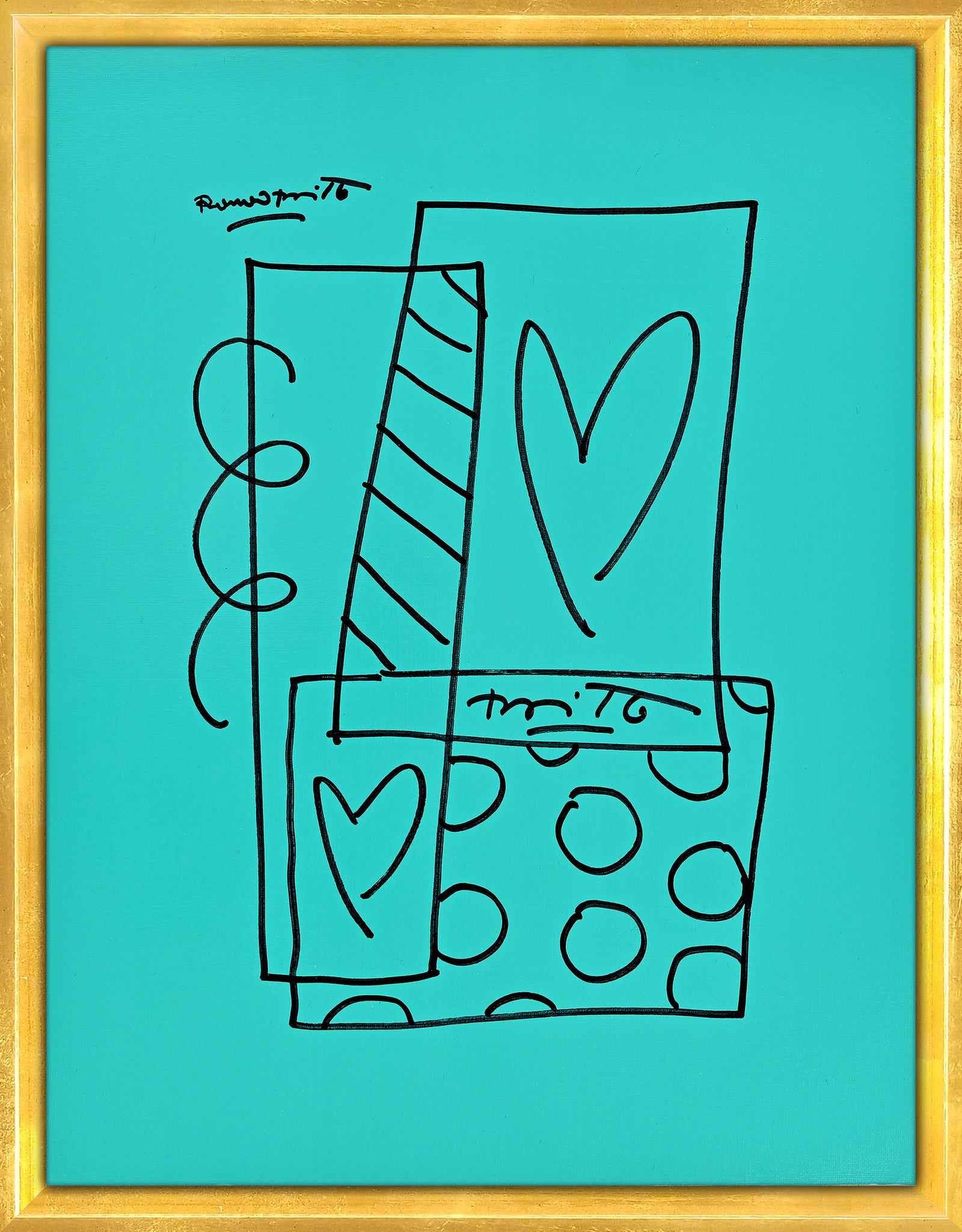 Britto Abstract - Original Drawing