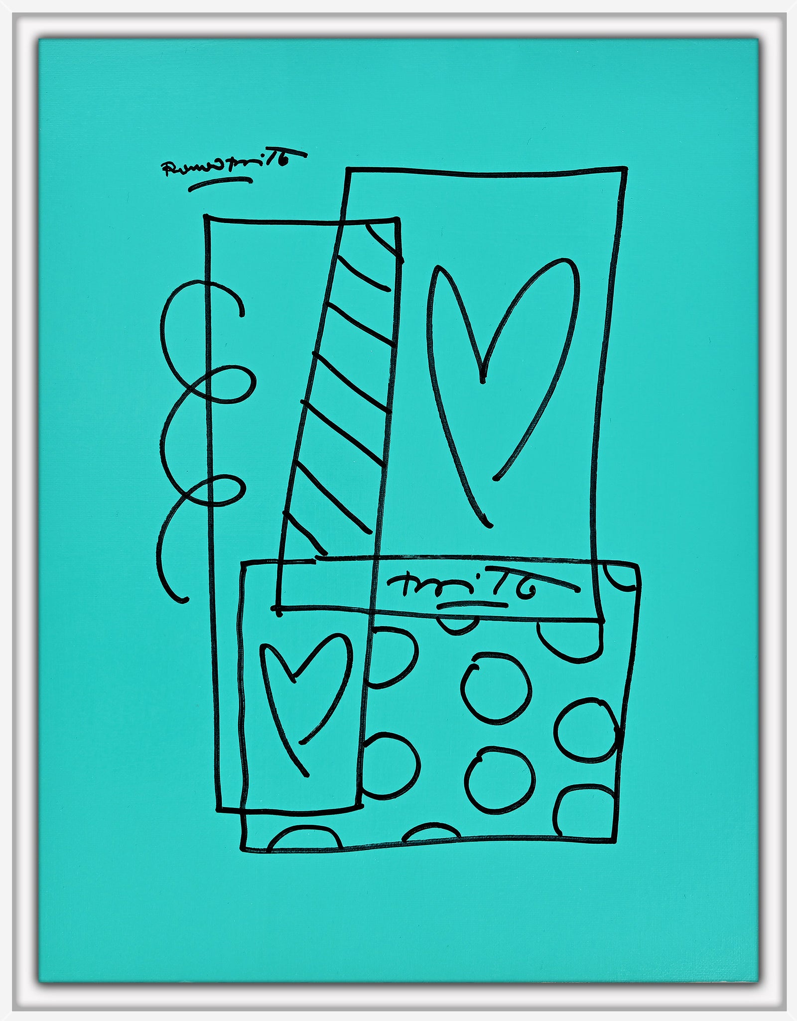Britto Abstract - Original Drawing
