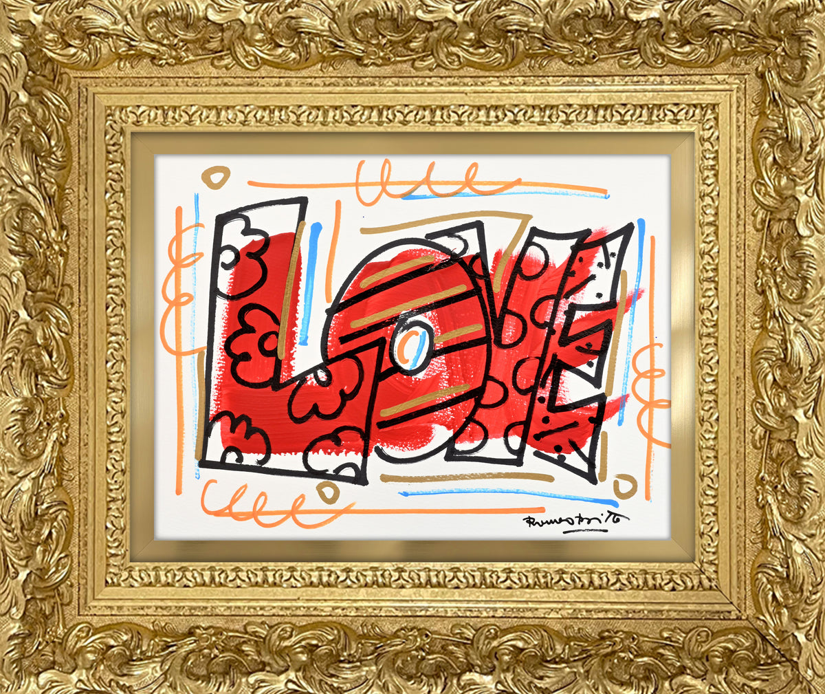 love original drawing  artistic colorful design collectible