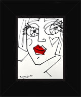 RED LIPS - Original Drawing