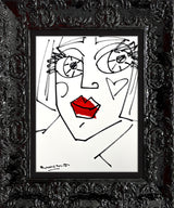 RED LIPS - Original Drawing