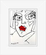RED LIPS - Original Drawing