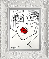 RED LIPS - Original Drawing
