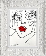 RED LIPS - Original Drawing