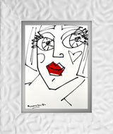 RED LIPS - Original Drawing
