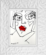 RED LIPS - Original Drawing