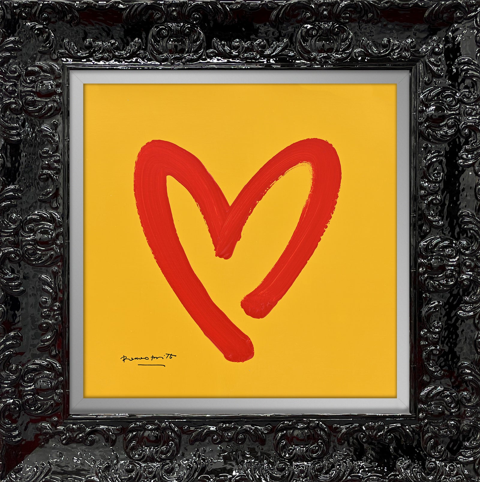heartbeat original drawing  colorful decorative collectible gift idea