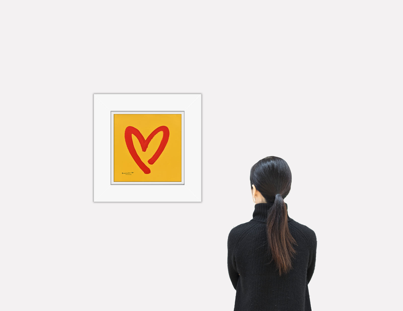 heartbeat original drawing  artistic colorful design collectible