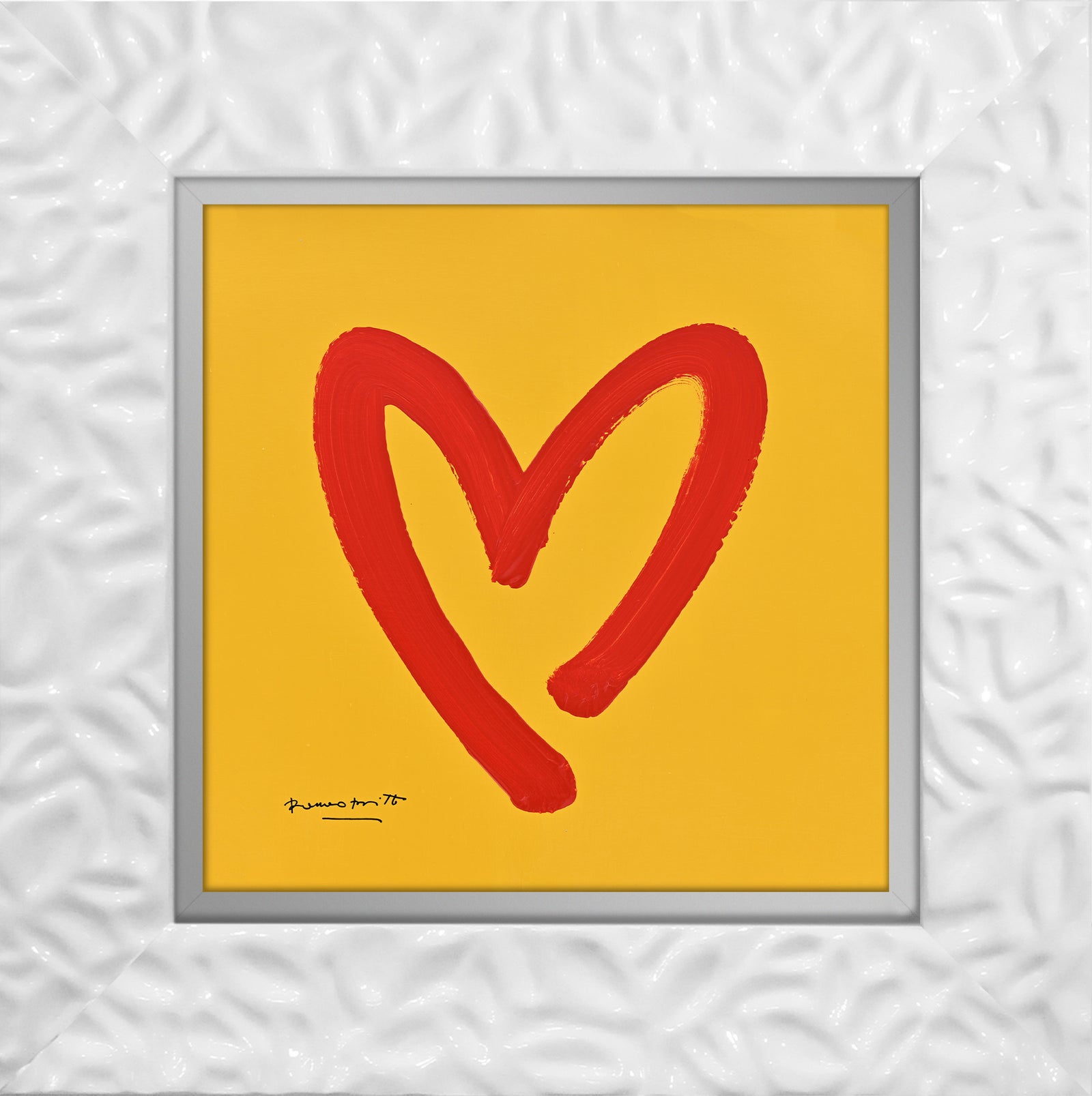 heartbeat original drawing  colorful decorative collectible gift idea