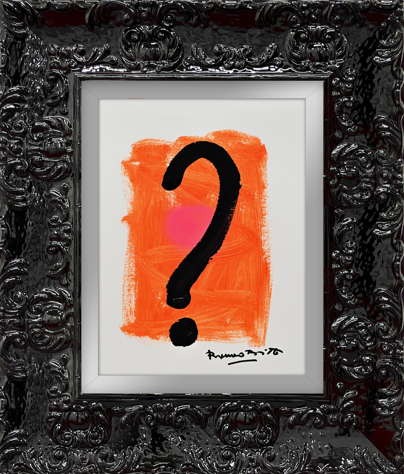 modern pop art two color collection original drawing  vibrant home decor