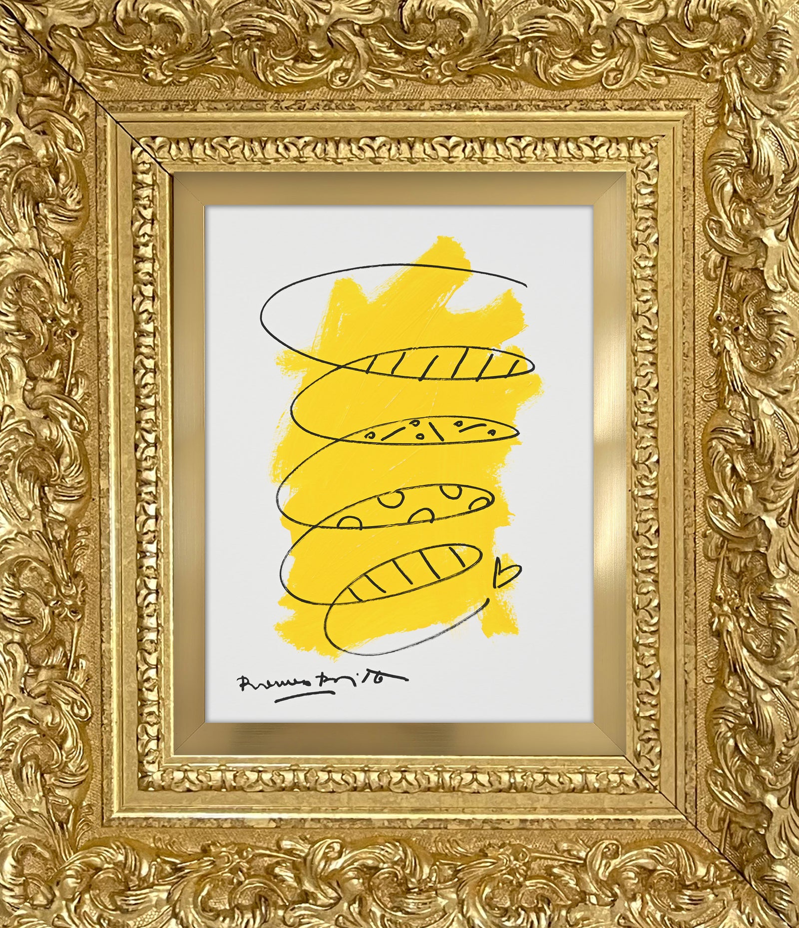 two color collection original drawing  colorful decorative collectible gift idea