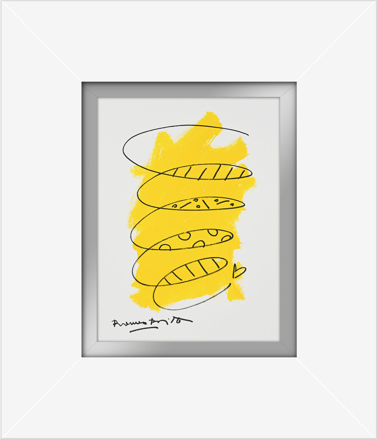 two color collection original drawing  artistic colorful design collectible