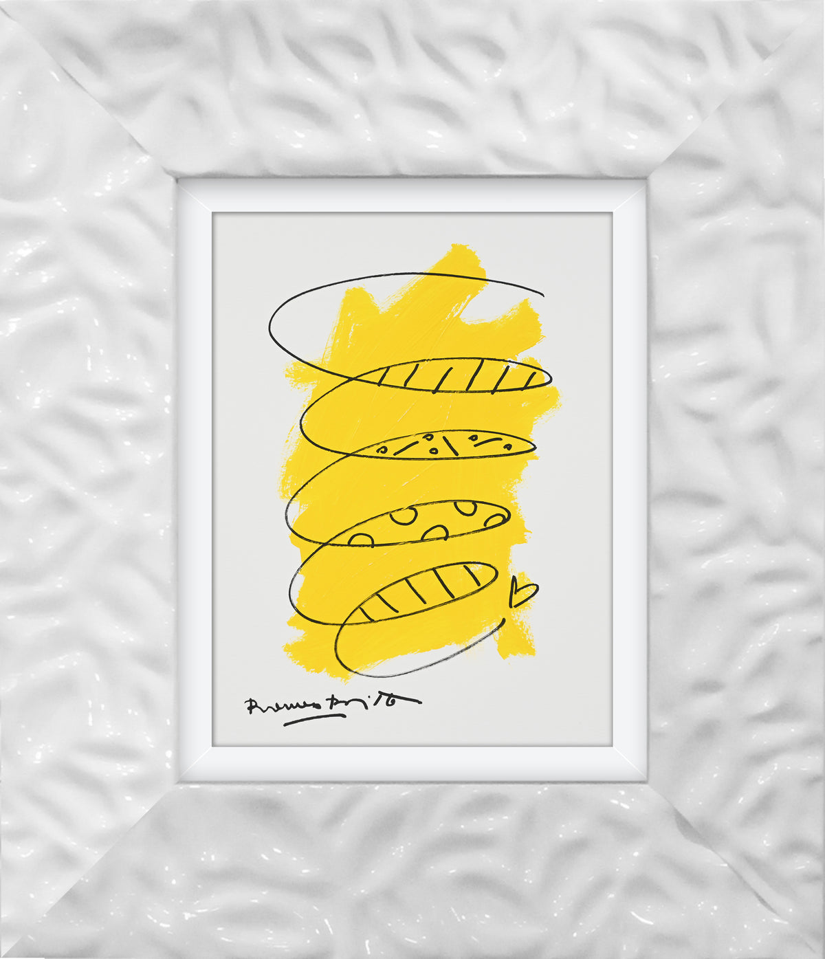 two color collection original drawing  colorful decorative collectible gift idea