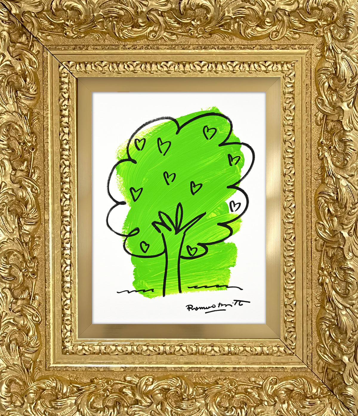 two color collection original drawing  colorful decorative collectible gift idea