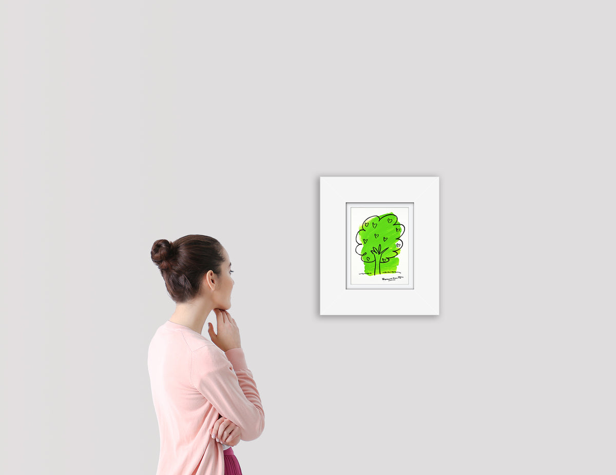 two color collection original drawing  artistic colorful design collectible