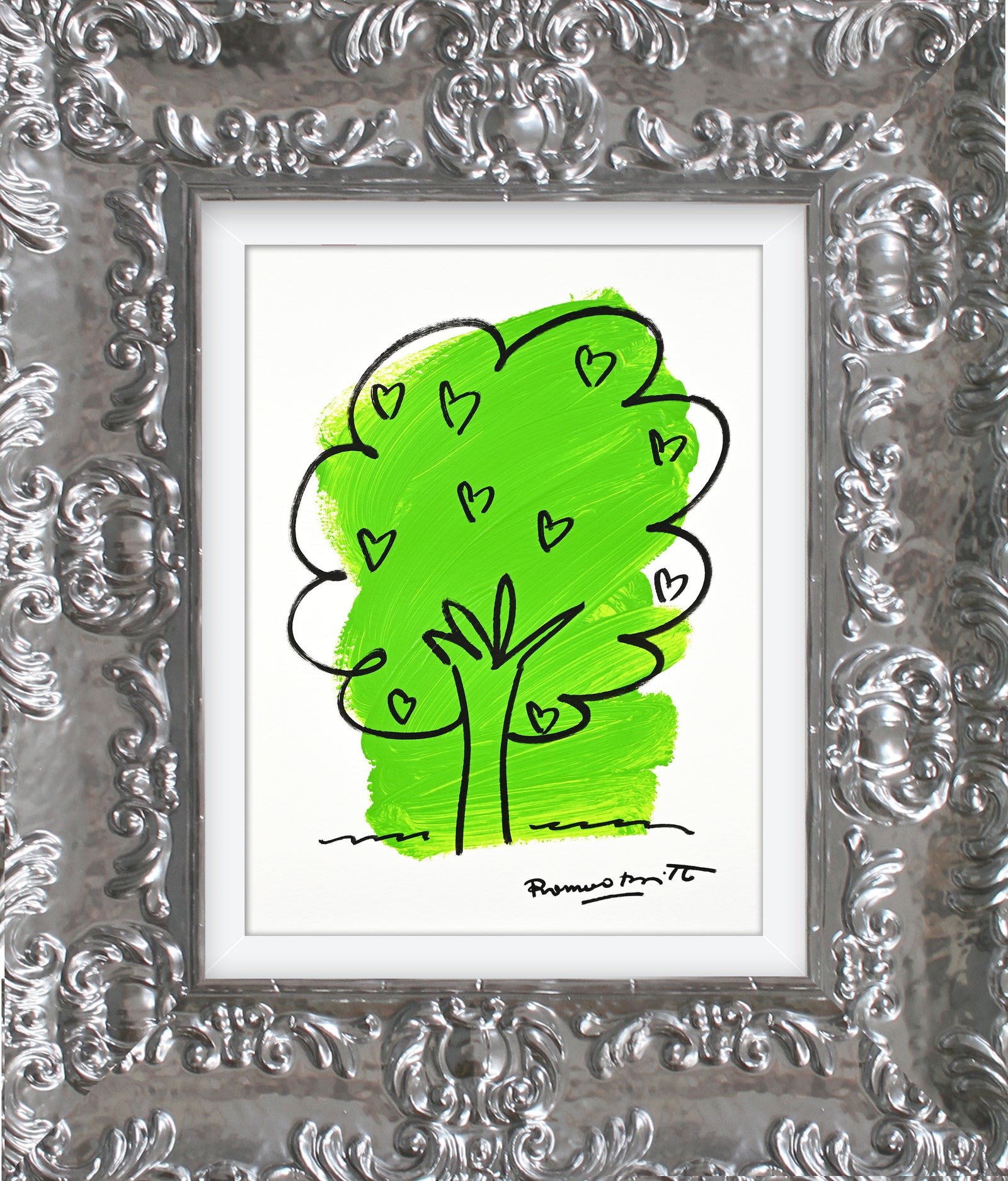 modern pop art two color collection original drawing  vibrant home decor