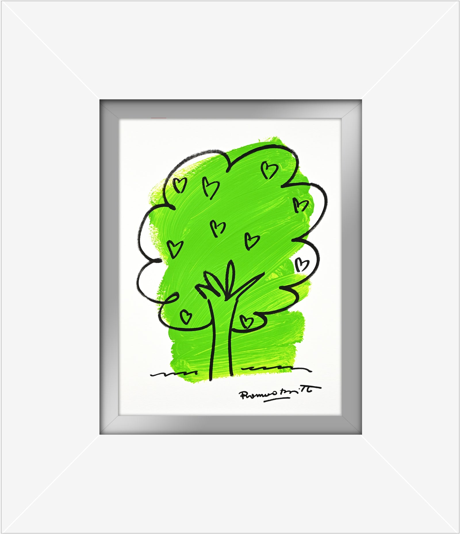 two color collection original drawing  artistic colorful design collectible