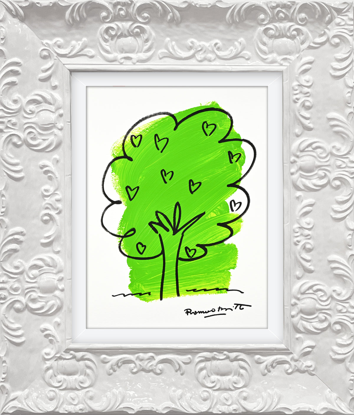 two color collection original drawing  colorful decorative collectible gift idea