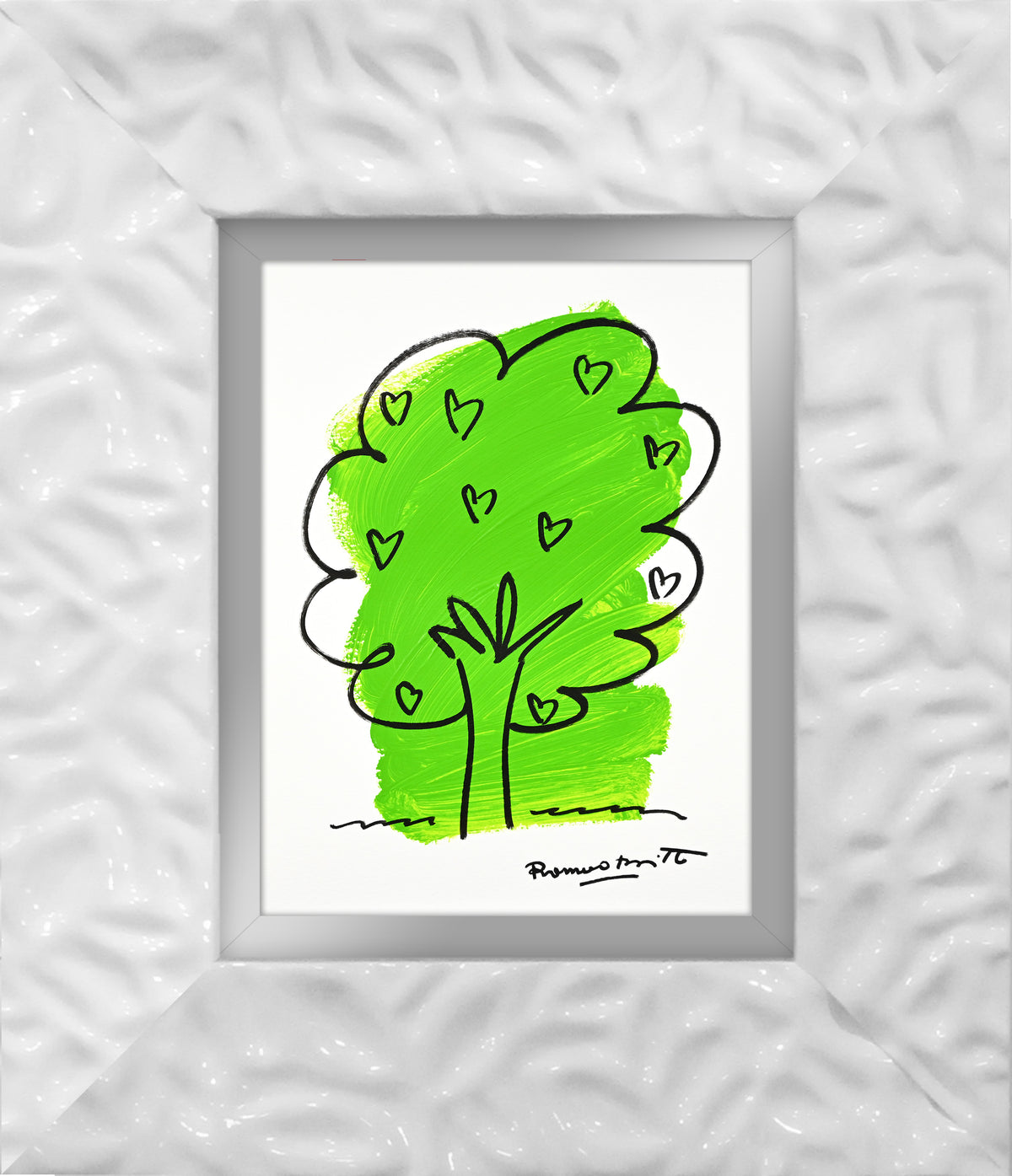 two color collection original drawing  colorful decorative collectible gift idea
