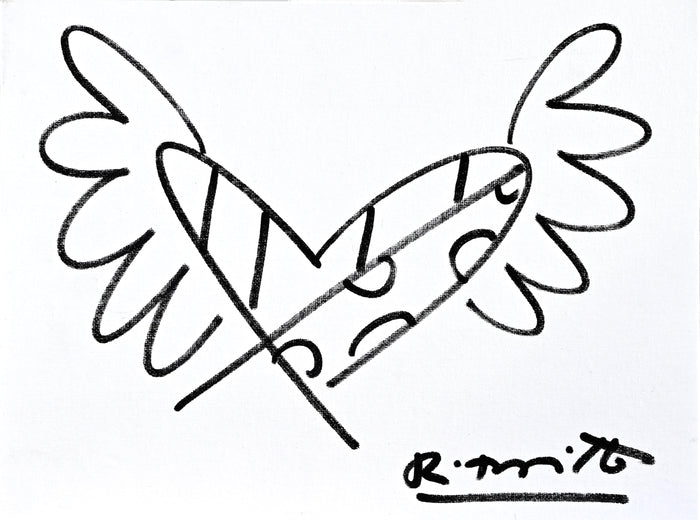 FLYING HEART -  Original Drawing  *SOLD*