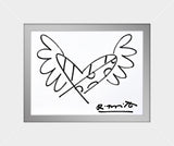 FLYING HEART -  Original Drawing  *SOLD*