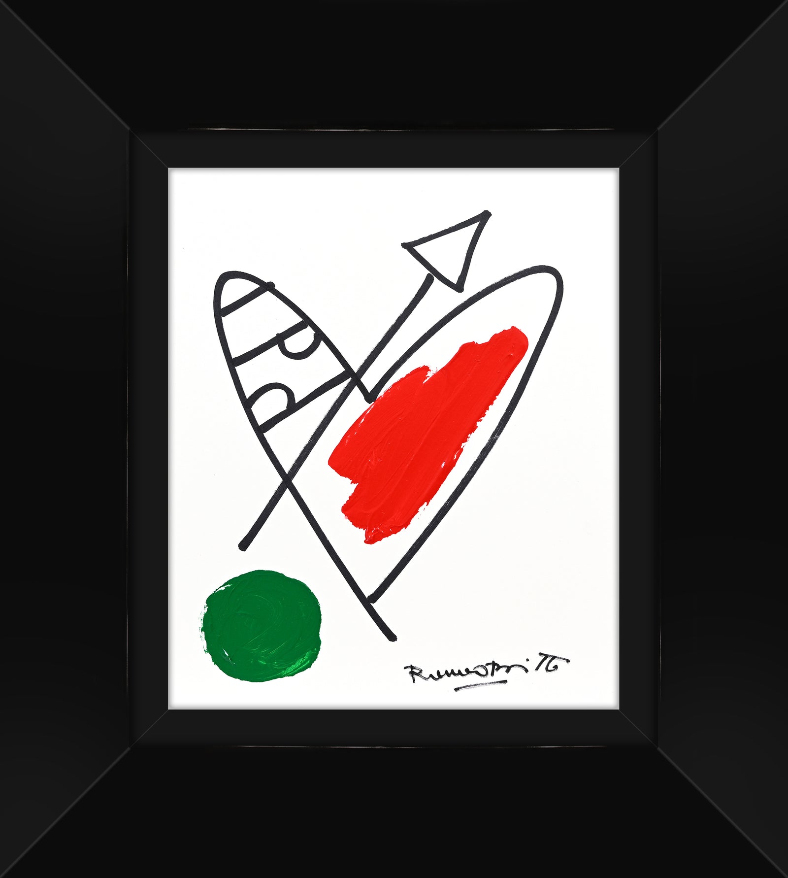 Romero Britto italia collection original drawing  colorful pop art design